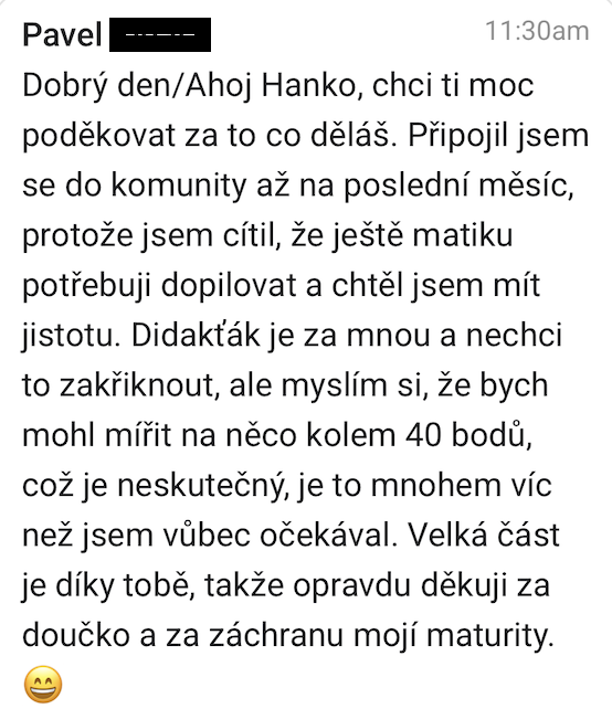 Recenze studenta