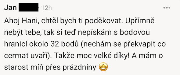 Recenze studenta