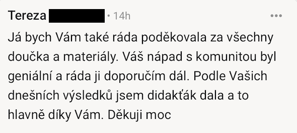 Recenze studenta