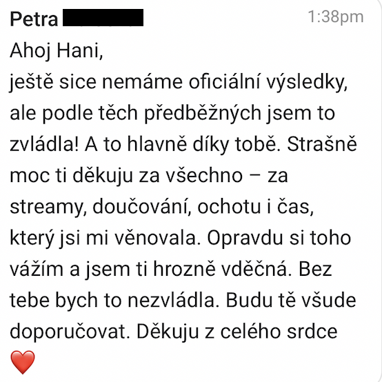 Recenze studenta