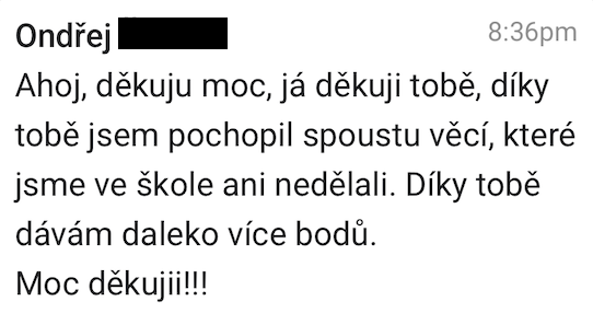 Recenze studenta